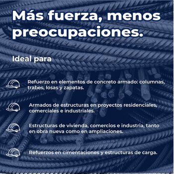 Varilla doblada para construcción #3 3/8X12 M AR-42