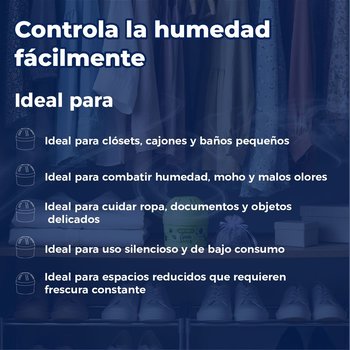 Mini Deshumidificador Humydry Aroma Manzana Para la Humedad