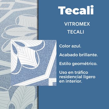 Piso Tecali Azul Vitromex 35x35 cm