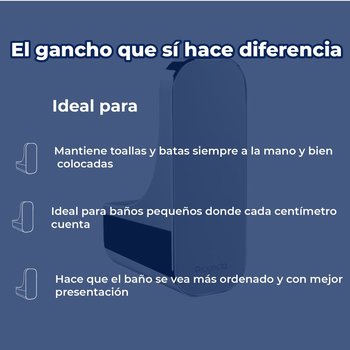 Gancho Sencillo Cromo Linea Quadratta Proyecta QA-06