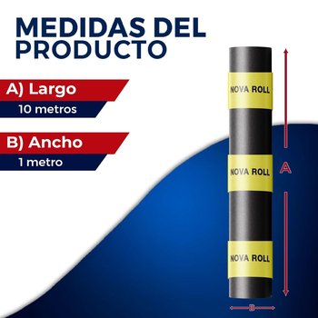 Imper Prefabricado SBS Novaroll 3.5 mm Fibra Vidrio Terracota