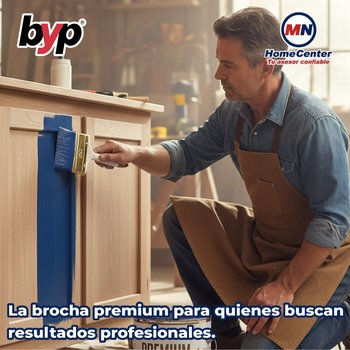 Brocha Premium de Cerda Natural y Poliéster BYP 5” Pulgadas