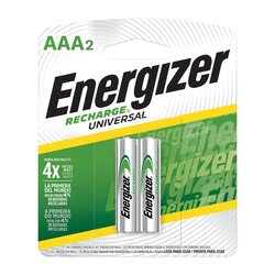 Pila recargable AAA energizer 2 pzs