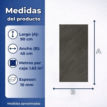 Piso Tipo Mármol Lemek Cesantoni 45x90 cm Rectificado