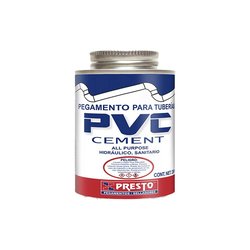 Pegamento Presto PVC 236 ml ¼ l Para tuberías