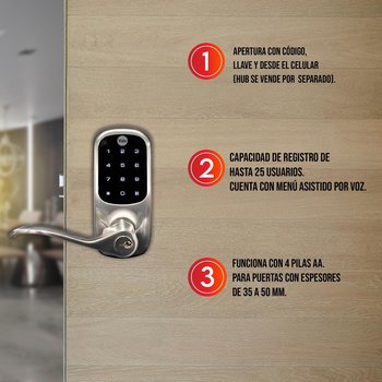 Cerradura Manija Real Living Yale Níquel