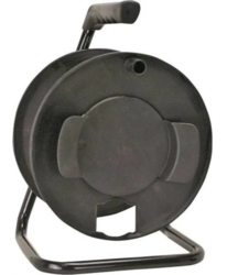 Carrete para Cable Base Metal Negro