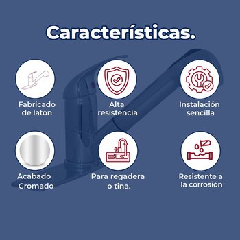 Llave Monomando al Piso Para Fregadero Rugo 8ST