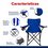 Silla Camping plegable azul
