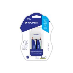 Cargador pilas 9V con 2 pilas