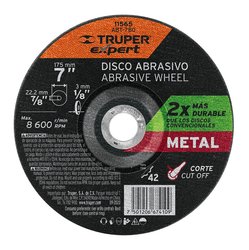 Disco Corte Metal 7 pulg Truper