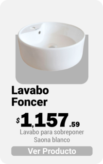 Lavabo Saona Blanco Foncer