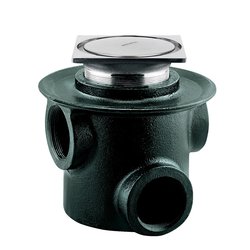 Coladera Tres Bocas Helvex Desagüe Cuadrado 134235CHLI Coladera Tres Bocas Helvex Desagüe Cuadrado 134235CHLI