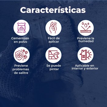 Impermeabilizante Fester Imperfacil Cero Salitre 5KG