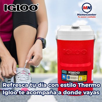 Thermo con asa Igloo 1.9 lts rojo y blanco