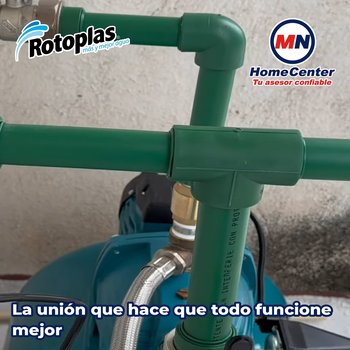 Tee Tuboplus Rotoplas 1¼ pulg para Instalaciones Hidráulicas