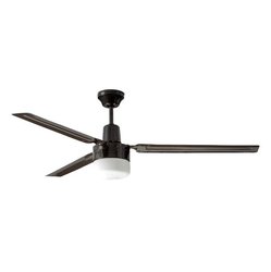 VENTILADOR INDUSTRIAL TORBELLINO NEGRO 54 in CON LUZ 3 ASPAS