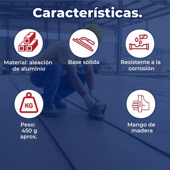 Llana Rayador de Aluminio Truper