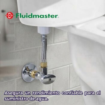Llave de Control Angular Fluidmaster 1/4 de Vuelta 1/2 x 1/2"