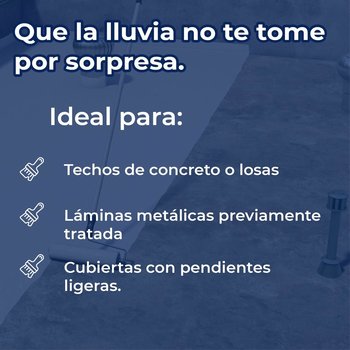 Impermeabilizante Acrílico Acril Techo 5 Ultra blanco 18L