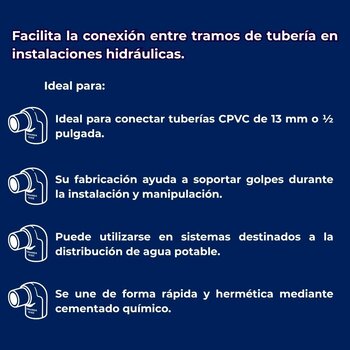 Codo CPVC Pipa 90 x 13 mm