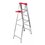Escalera Tijera Aluminio 1.83 MTS 5 Peldaños 150 KG