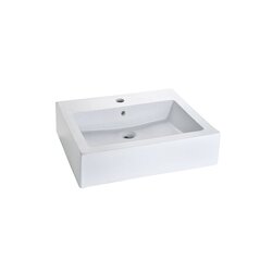 Lavabo de Sobreponer con Una Perforación y con Rebosadero Helvex Lavabo de Sobreponer con Una Perforación y con Rebosadero Helvex