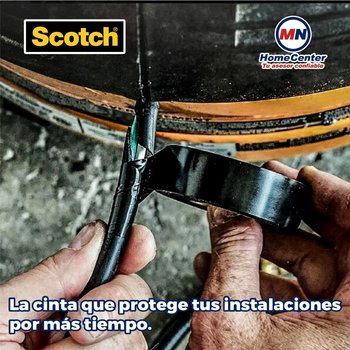 Cinta Aislar Negra Scotch 19 mm x 18 m