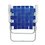 Silla compacta plegable p/jardin o camping blanco y azul