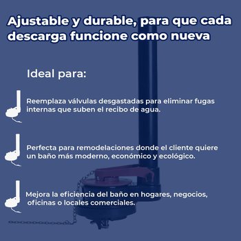 Valvula de Descarga Sanitario 3" Sapo Ajustable One Piece