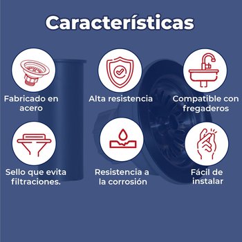 Contracanasta Para Fregadero Coflex Acero Inoxidable PH 400