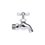 Llave Nariz Bronce Cromada Rugo ½ pulg