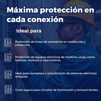 Interruptor Seguridad Igesa 2 x 60 amp