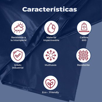 Polietileno negro CAL.600 ancho de 6.00 MT