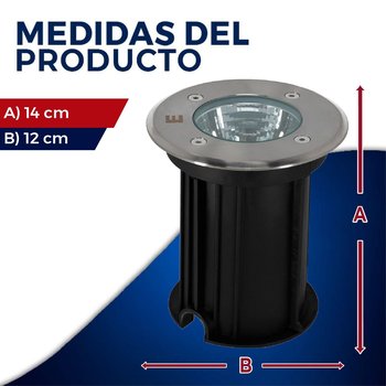 Lámpara de Empotrar Acero Inoxidable Estevez
