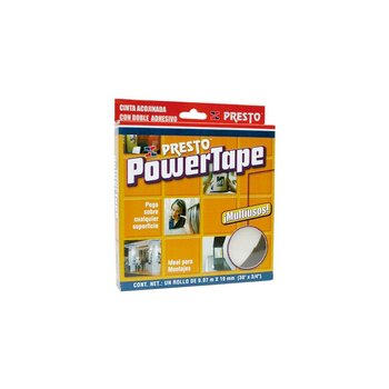 Cinta Doble Adhesivo Presto Powertape 5 x 19.05 mm