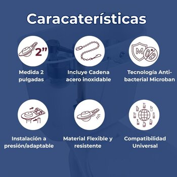 Sapo/Tapón de Descarga para Sanitario 50 mm 2" Fluidmaster