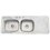 Fregadero marca Eb Técnica 144 x 54 cm 2 Tinas 1 Escurridor