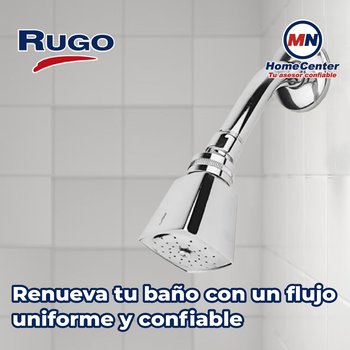 Regadera de 2 1/4” con Brazo y Chapetón Rugo Florencia Cromo