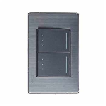 Placa 2 Apagadores Lucek BP09MA