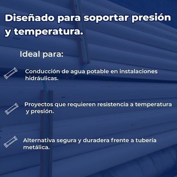 Tubo CPVC 13 mm 1/2 (6 mts)