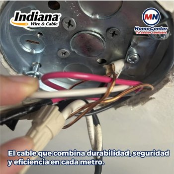 Cable Eléctrico Blanco Rollo de 100 M Calibre 10 THW-LS