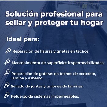 Cemento Plástico Negro Asfáltico Thermotek 4 Lt