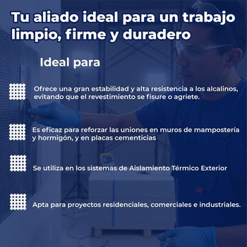 Malla Fibra Vidrio 0.97 ml x 45.7 ml Panel Rey