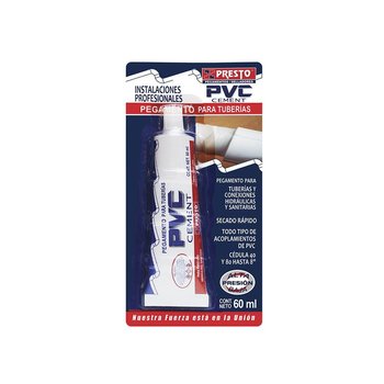 Pegamento PVC Presto 60 ml 1/16 l