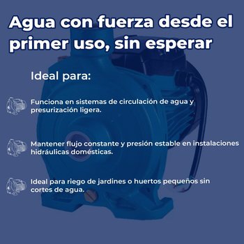 Bomba Centrífuga 1 HP Iusa 120 L x Min 127 V