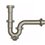 Cespol Lavabo Fregadero PVC Plateado c/reg y extension