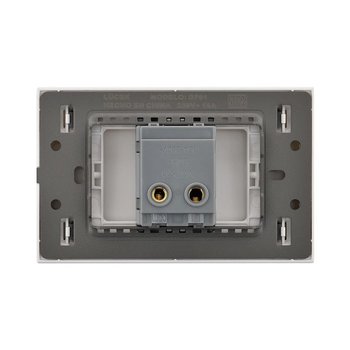 Contacto Placa de 1 Apagador Sencillo Lucek Flat Negro