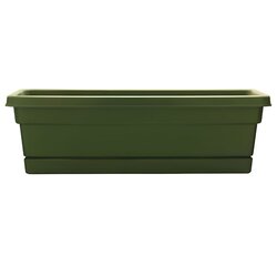 Maceta C/Plato Color Verde 40.64 CM