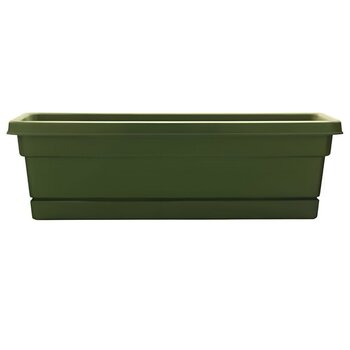 Maceta C/Plato Color Verde 40.64 CM